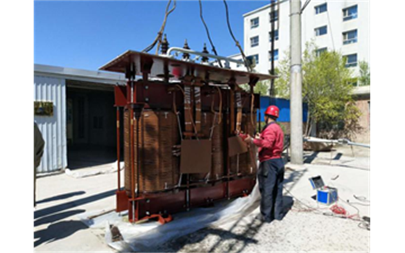 中廣核右玉風電場35kV SVG變壓器大修